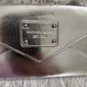 Michael Kors Metallic Silver Wallet